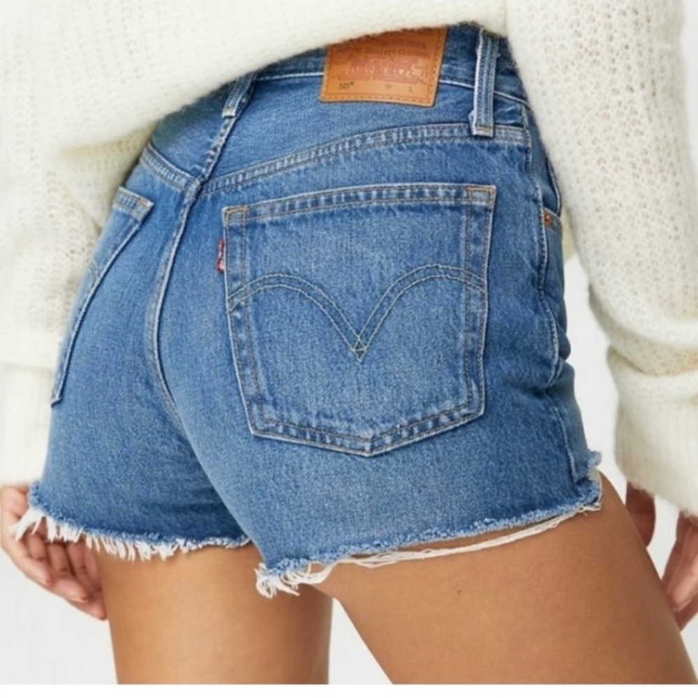 Levi 501 Button Fly Jean Shorts